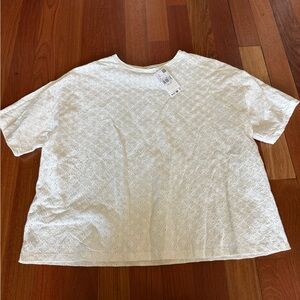 NWT Mango Eyelit Top